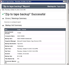 Comprehensive Backup Reporting