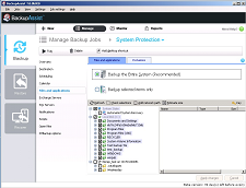 Selecting files and directories to backup