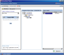 BackupAssist's Restore Console