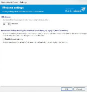 Windows settings Windows settings